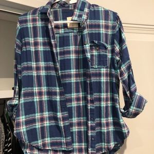 Hollister plaid shirt